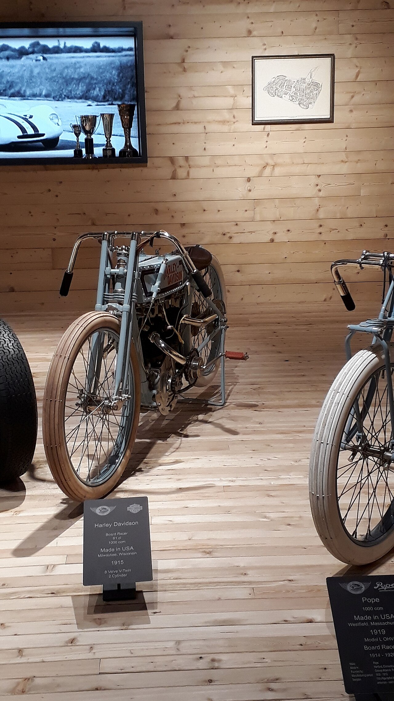 Een vroege Harley-Davidson
